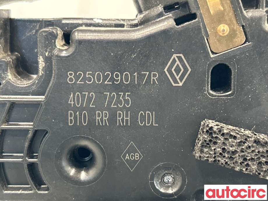 Låsekasse høyre bak til Renault Zoe 2013-2019 (Fase 1)  (RENAULT|825029017R|)