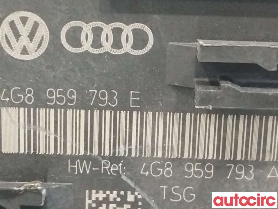 Styreenhet dør venstre foran til Audi A6 2011-2014 (Type IV, Fase 1) (C7) (C7) (AUDI|4G8959793D|4G8959793E)