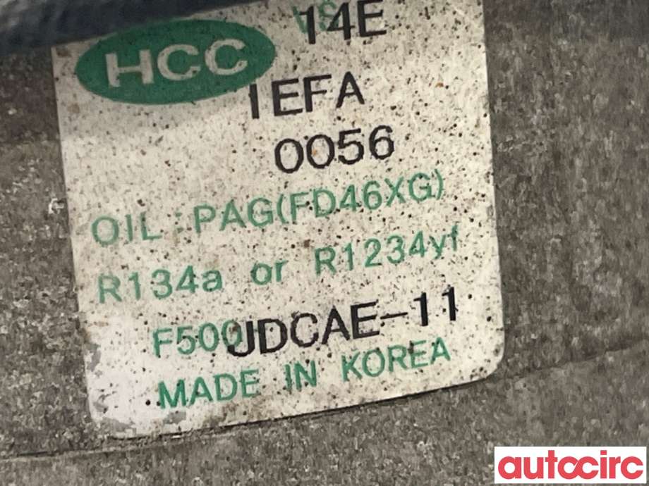 Aircondition kompressor til Hyundai i30 2012-2017 (Type II)  (HYUNDAI|97701A6500|F500-JDCAE-11|)