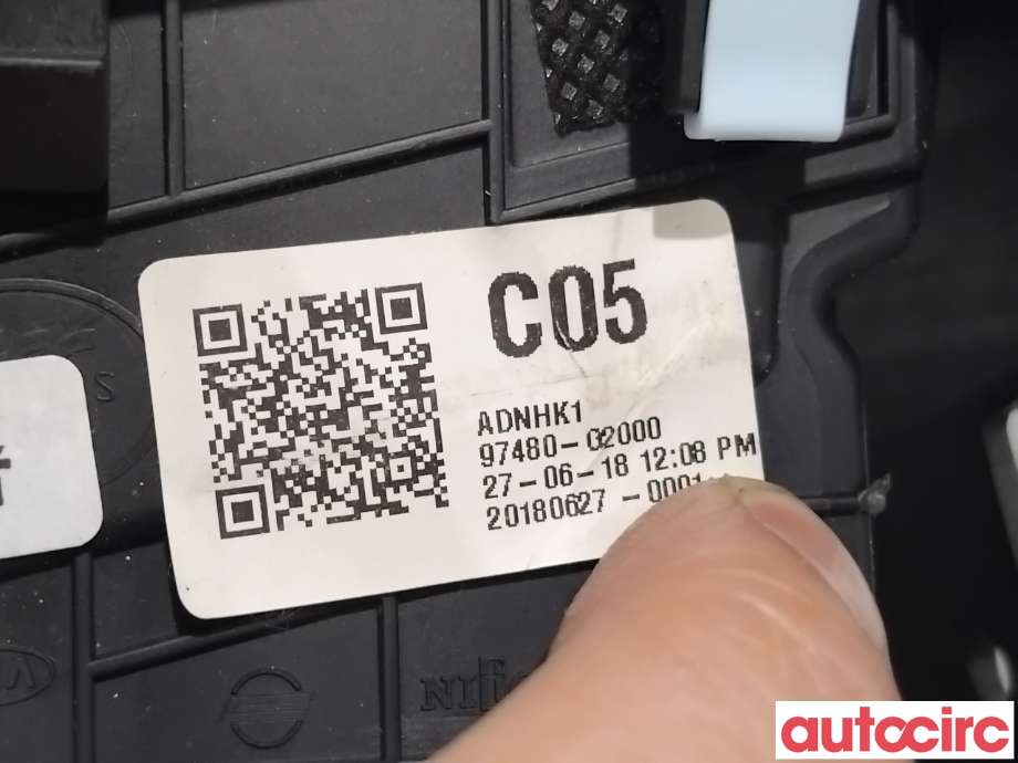 Dashbord friskluftdyse til Hyundai Ioniq Electric 2019-->> (Fase 2)  (HYUNDAI|97480G2000TKB||97480-G2000)
