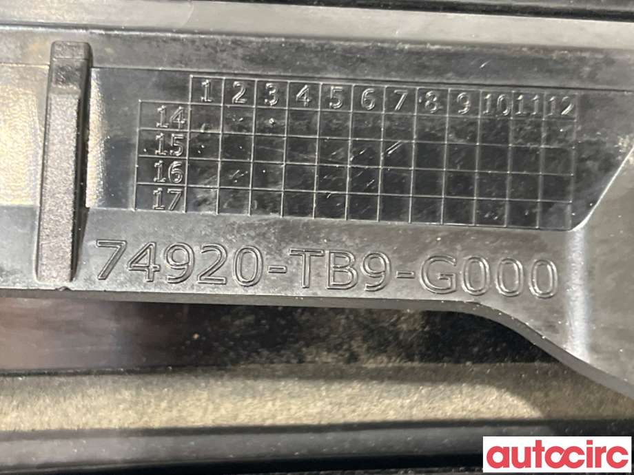 Spoiler bakluke til Honda Civic 2012-2015 (Type IX, Fase 1) (HONDA|74910-TB9-G00||74910-TB9-G000)