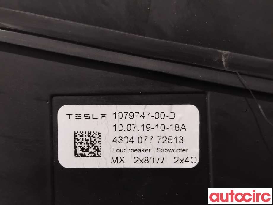 Bilstereo høyttaler til Tesla Model 3 2018-2023 (Fase 1)  (TESLA|1079747-00-D|)