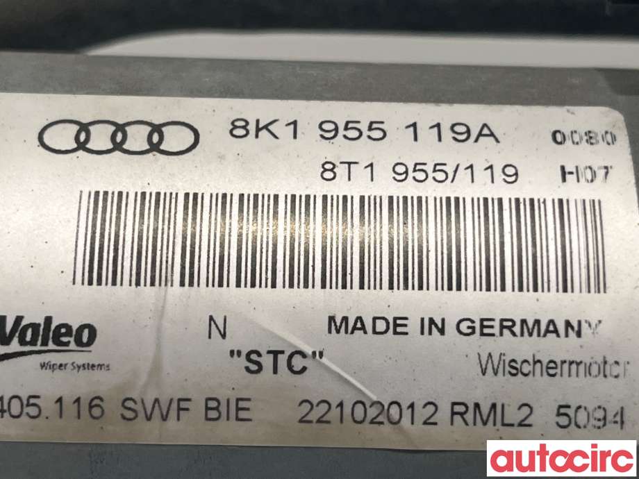 Viskermotor frontrute til Audi A4 2007-2014 (Type IV) (B8) (B8) (AUDI|8K1955023C|405116|8K1955023E)