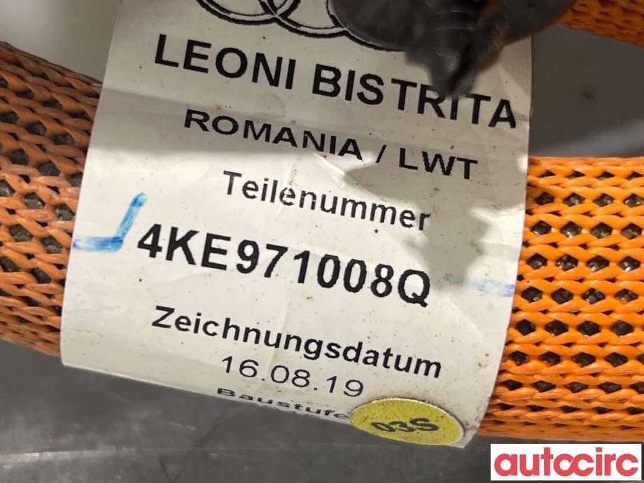 Kabel høy volt (HV) hybrid til Audi e-tron 2018-->>  (AUDI|4KE971008Q)