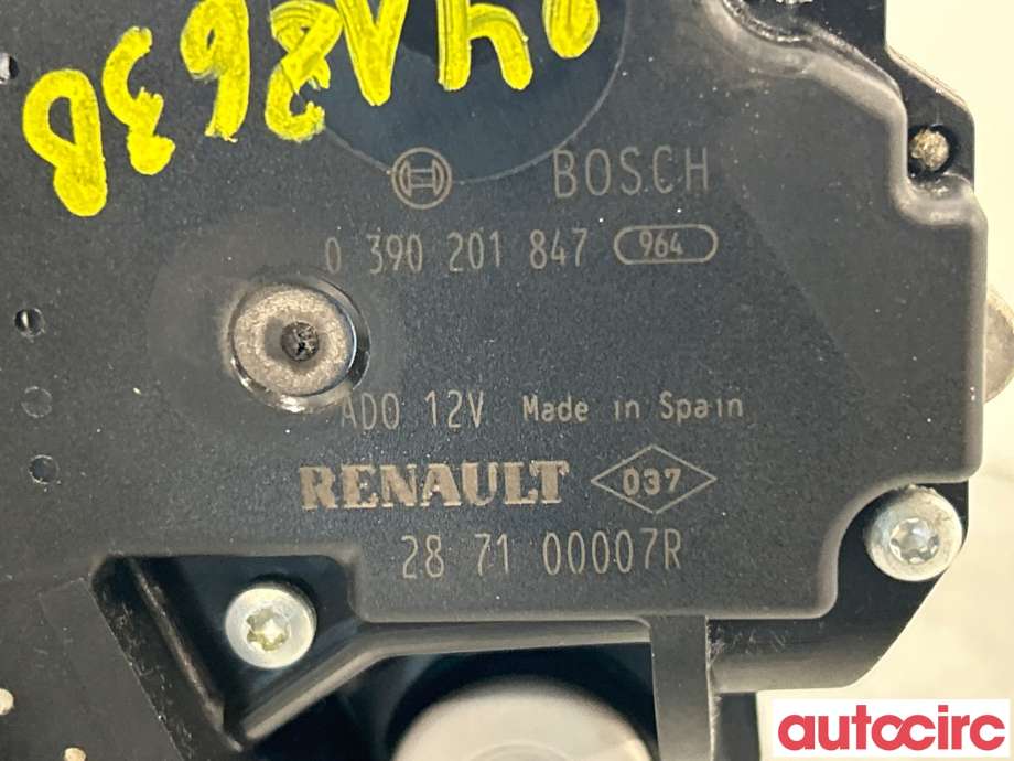 Viskermotor bakrute til Renault Megane 2009-2016 Type III  (RENAULT|287100007R)