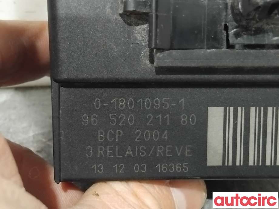 Styreenhet diverse til Citroën Berlingo 2008-2015 (Type II, Fase 1)  (CITROEN|6500EJ|0-1801095-1|9652021180)