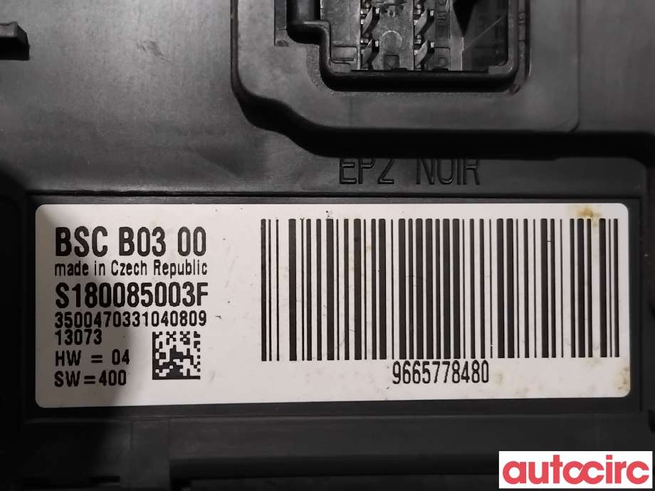 Styreenhet diverse til Citroën Berlingo 2008-2015 (Type II, Fase 1)  (CITROEN|NO NR|S180085003F|9665778480)