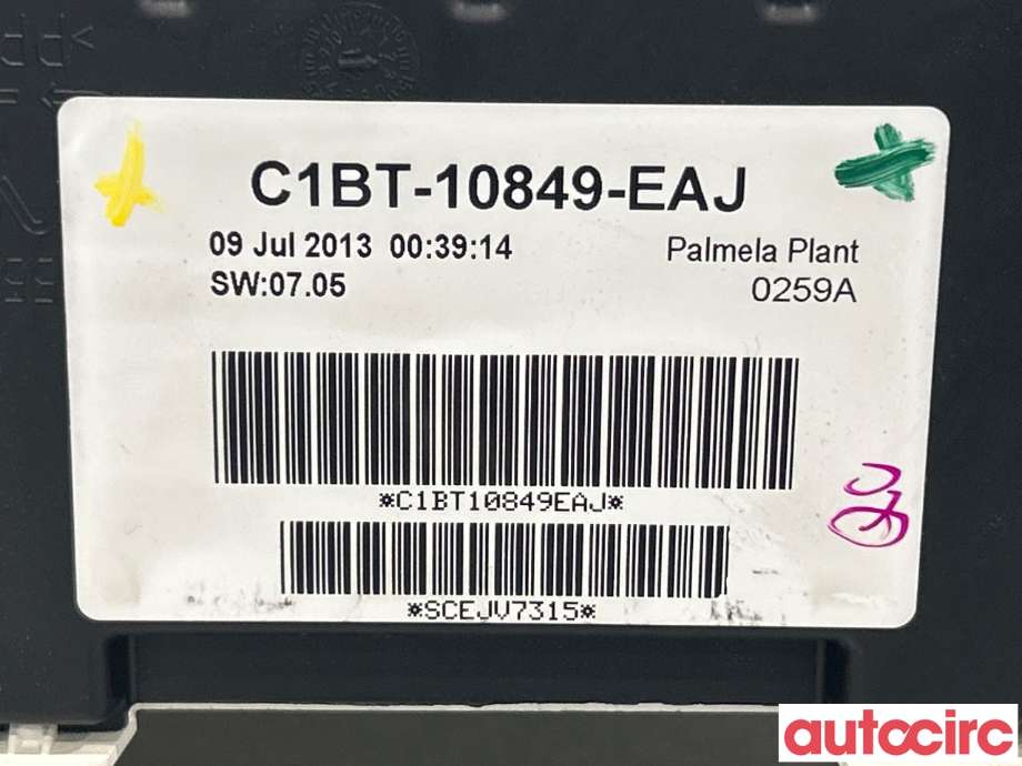 Instrumentpanel til Ford Fiesta 2013-2017 (Type VI, Fase 2)  (FORD|2086524||C1BT-10849-EAJ)