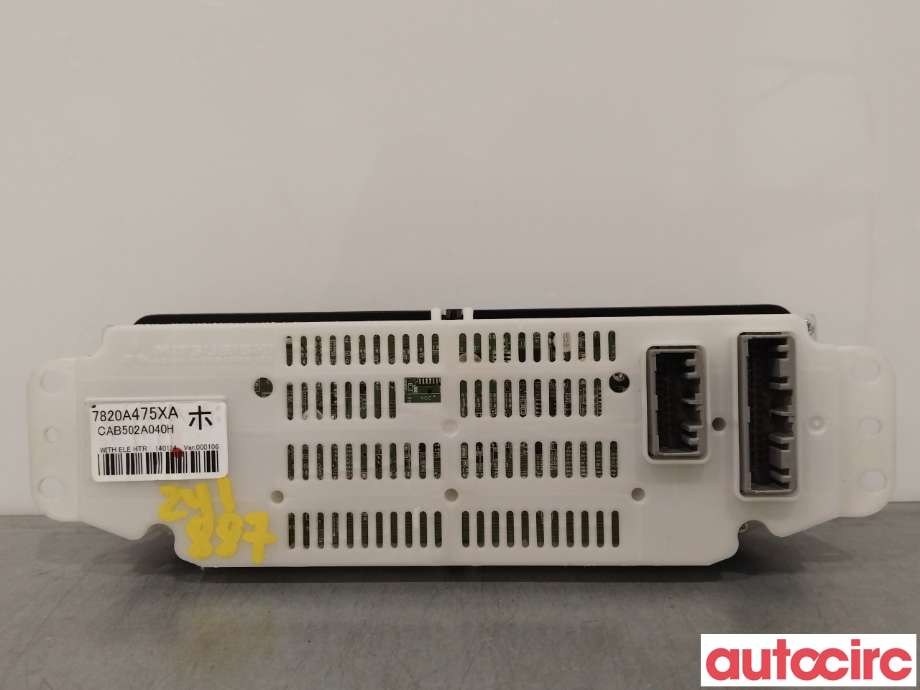 Varmeapparat betjening til Mitsubishi Outlander 2012-2015 (Type III, Fase 1)  (MITSUBISHI|7820A475XA|CAB502A040H)