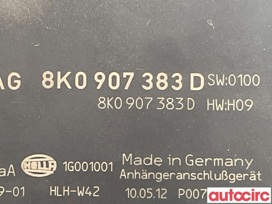 Styreenhet hengerfeste til Audi Q5 2012-2017 (Type I, Fase 2)  (AUDI|8K0907383D|5DS010159-01)