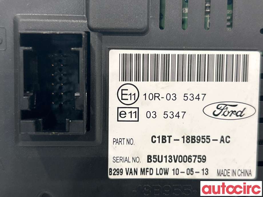 Instrument kjørecomputer til Ford Fiesta 2013-2017 (Type VI, Fase 2)  (FORD|2019477||C1BT-18B955-AC)