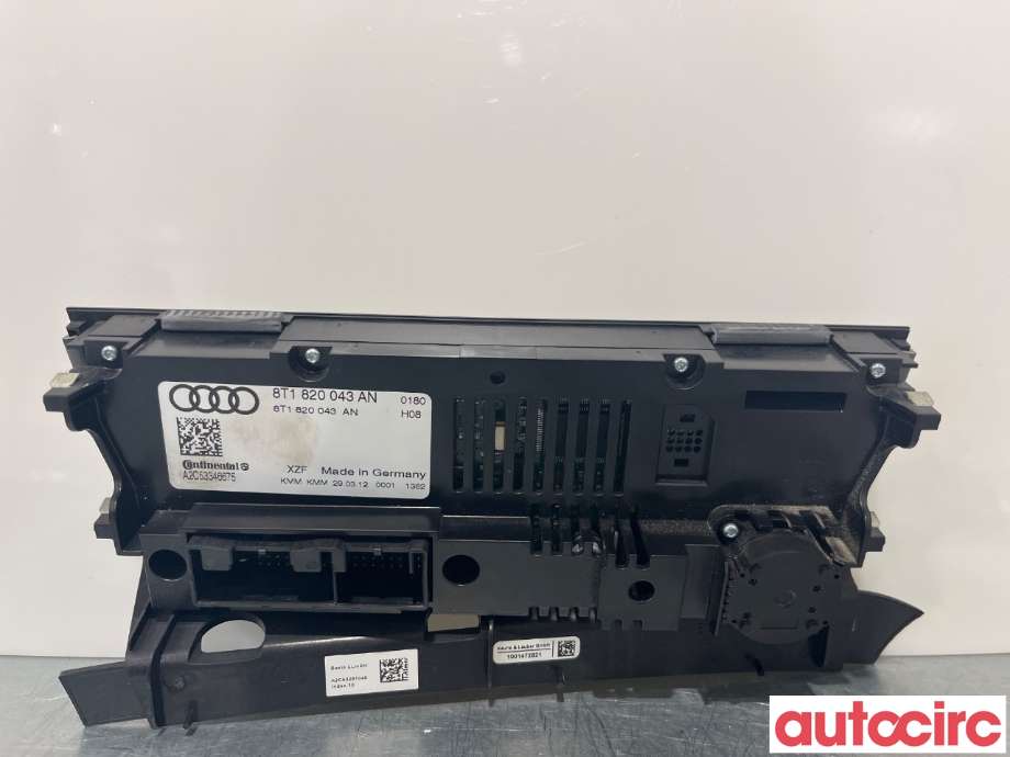 Varmeapparat betjening til Audi Q5 2012-2017 (Type I, Fase 2)  (AUDI|8T1820043AH|A2C53346675|8T1820043AN)