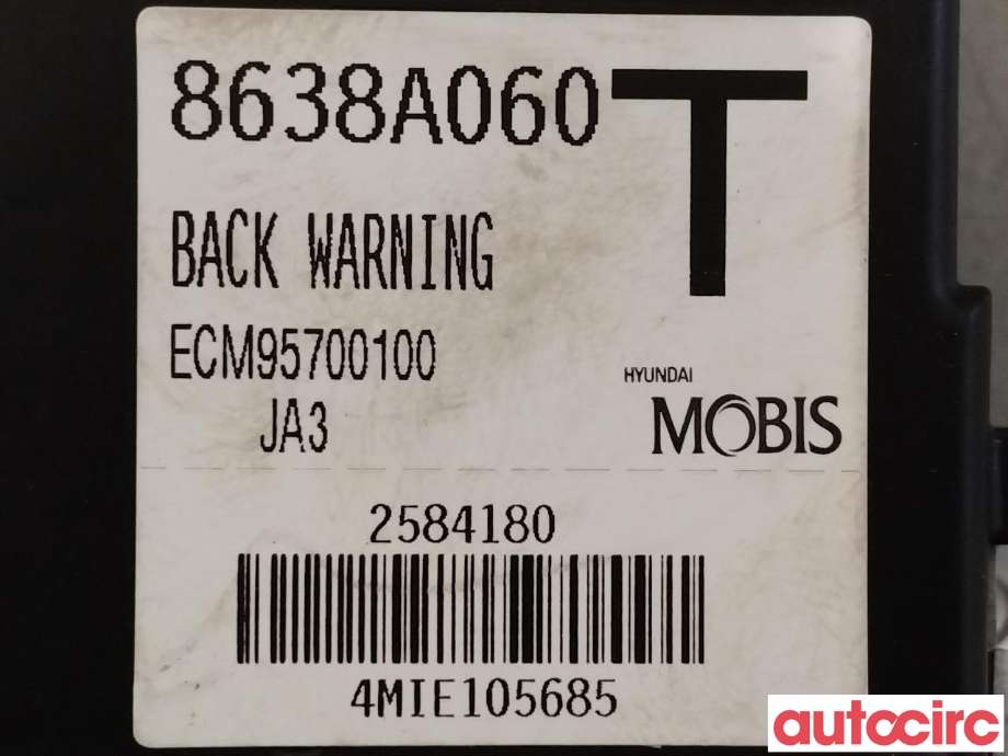 Styreenhet parkering til Mitsubishi Outlander 2012-2015 (Type III, Fase 1)  (MITSUBISHI|8638A060|)