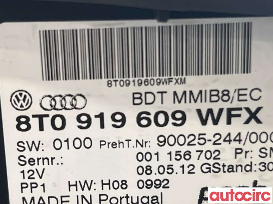Bilstereo diverse til Audi Q5 2012-2017 (Type I, Fase 2)  (AUDI|8T0919609)