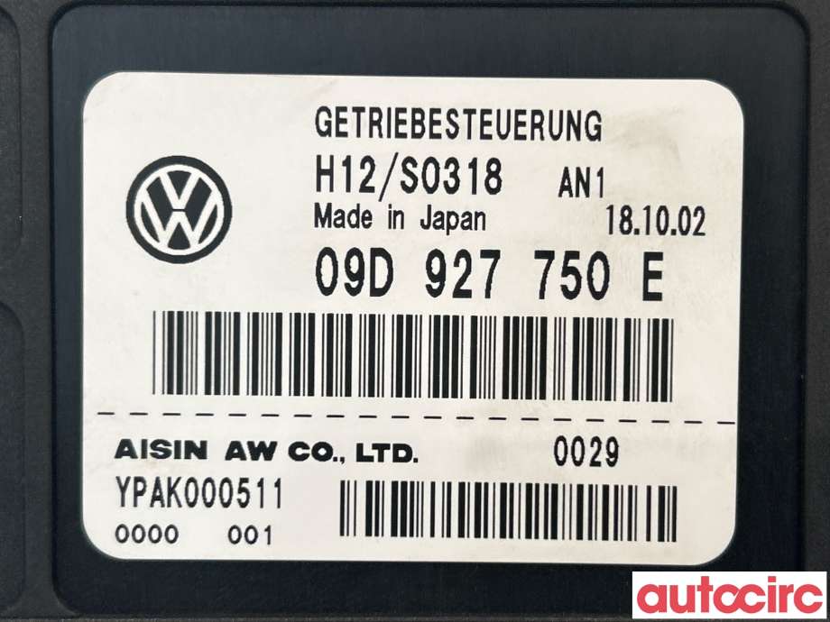 Styreenhet girkasse til VW Touareg 2003-2007 (Type I, Fase 1) (VOLKSWAGEN|09D927750E)
