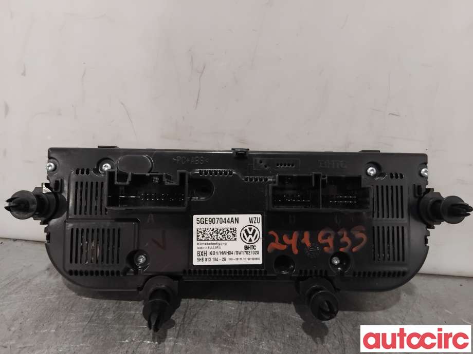 Varmeapparat betjening til VW e-Golf 2017-2020 (Fase 2)  (VOLKSWAGEN|5GE907044AN|5HB013104-28)