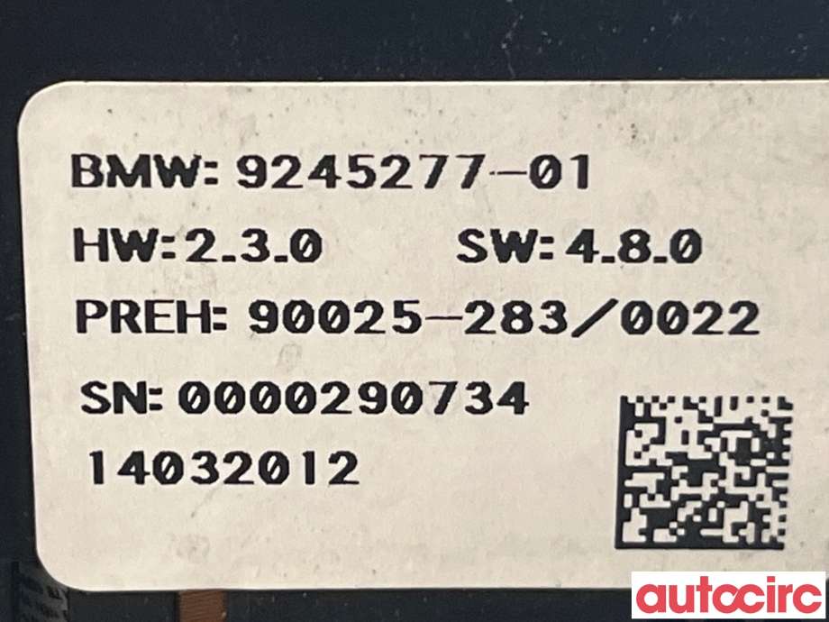Varmeapparat betjening til BMW 5-Serie 2010-2017 (F10/F11) (F10/F11) (BMW|61319290750|)