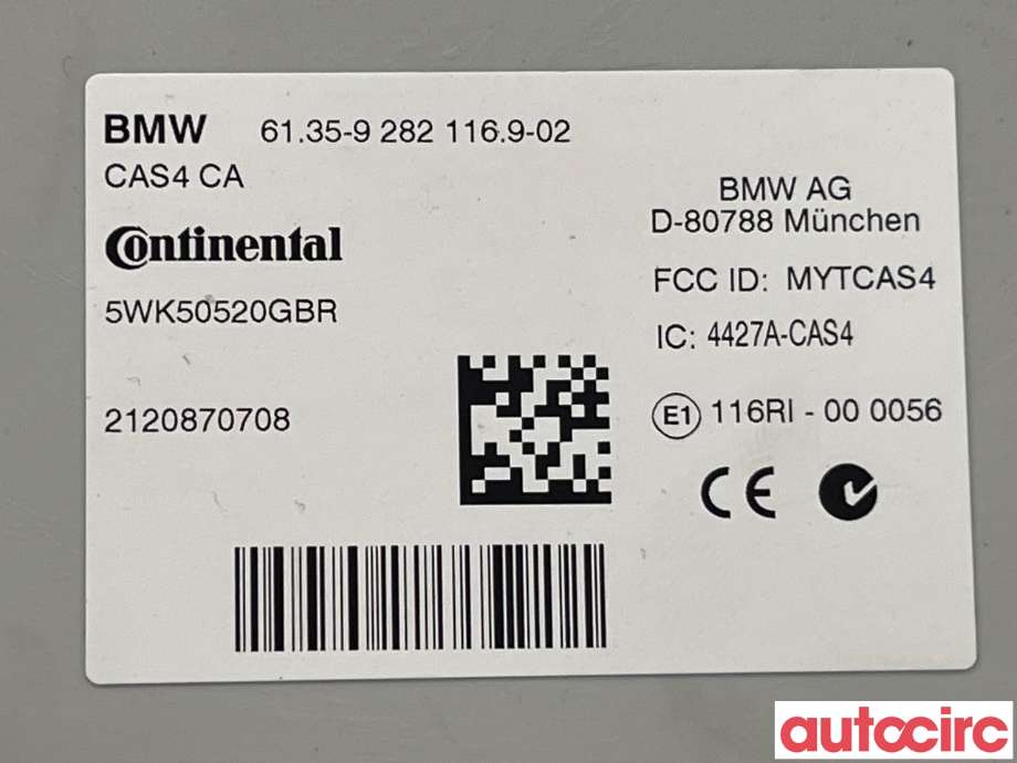 Styreenhet diverse til BMW 5-Serie 2010-2017 (F10/F11) (F10/F11) (BMW|61356809372)