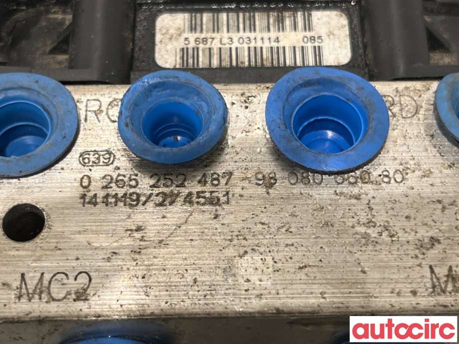 ABS sentral til Peugeot 3008 2009-2016 (Type I) (PEUGEOT|1680921980|0265252487|9608066080)