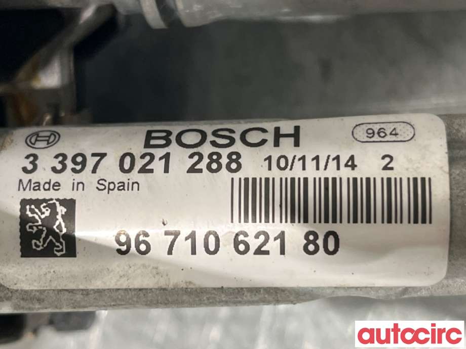 Viskermotor frontrute til Peugeot 3008 2009-2016 (Type I)  (PEUGEOT|6405PZ|1397220576|9671062180)