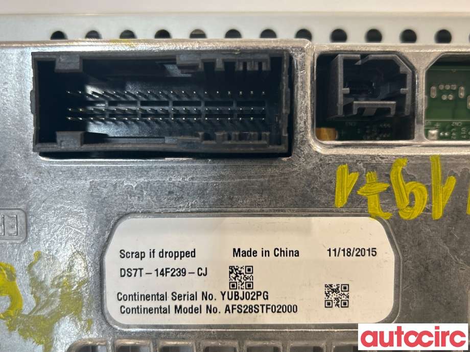Multimedia display (MCU - Media Controller Unit) til Ford Mondeo 2014-2019 (Type V, Fase 1)  (FORD|DS7T-18B955-FB|5308885|DS7T-14F239-CJ)