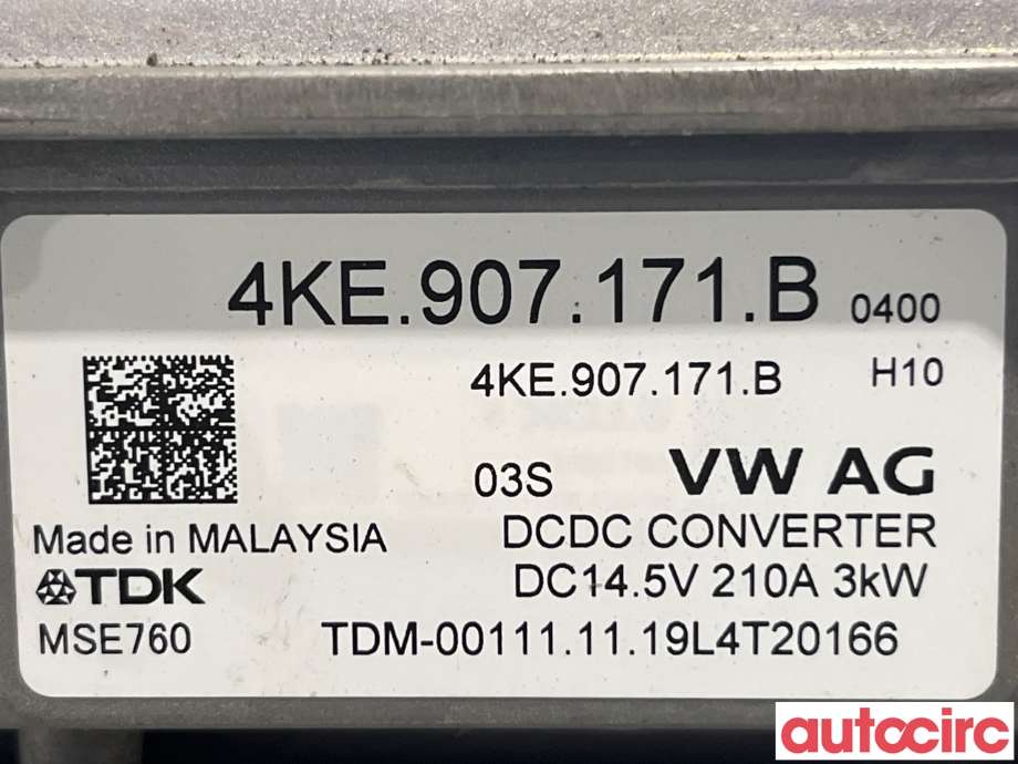 DCDC converter hybrid til Audi e-tron 2018-->>  (AUDI|4KE907171C|4KE907171B)