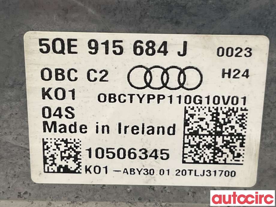 Batterilader (OBC - On Board Charger) til Audi e-tron 2018-->>  (AUDI|5QE915684J)