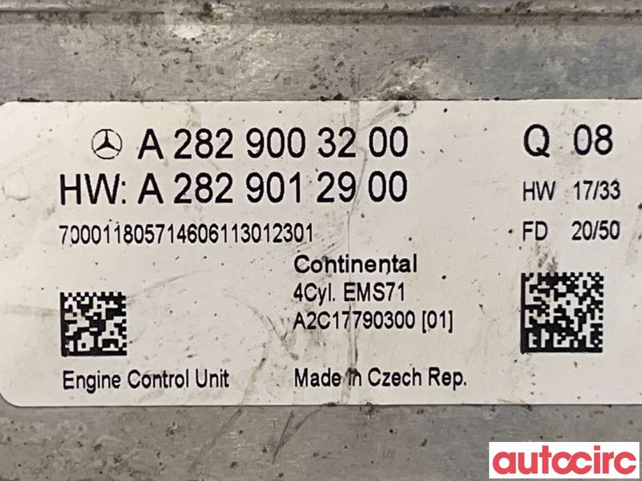Styreenhet motor til Mercedes B-Klasse 2019-->> (W247) (W247) (MERCEDES|A2829003200)