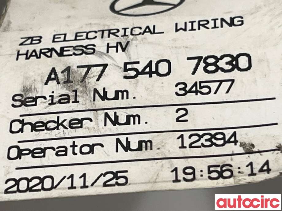Kabel høy volt (HV) hybrid til Mercedes B-Klasse 2019-->> (W247) (W247) (MERCEDES|A1775407830)
