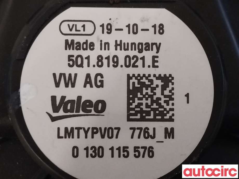 Varmeapparat motor til VW e-Golf 2017-2020 (Fase 2)  (VOLKSWAGEN|5Q1819021E||5Q1819021H)