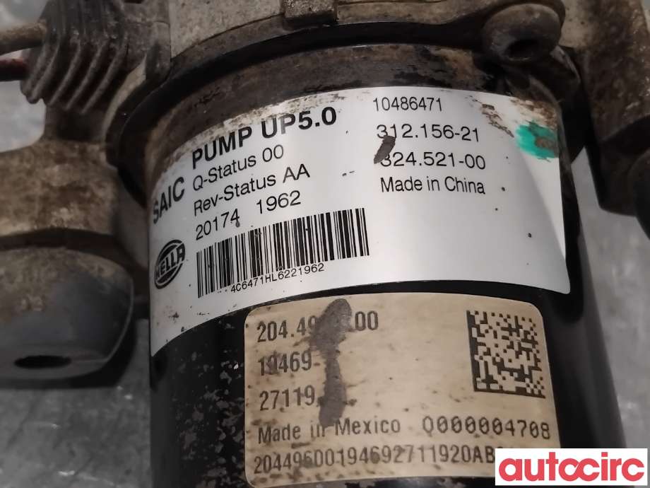Vakuumpumpe til MG ZS EV 2019-2021 (Type I, Fase 1)  (MG|10486471|312156-21)