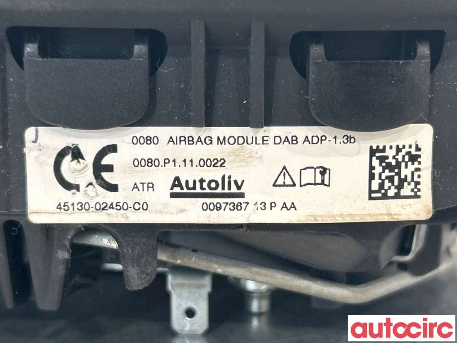 Airbag rattpute til Toyota Auris 2013-2015 (Type II, Fase 1)  (TOYOTA|4513002450C0)
