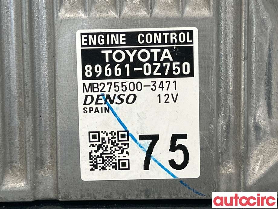 Styreenhet motor til Toyota Auris 2013-2015 (Type II, Fase 1)  (TOYOTA|896610Z750|275500-3471|89661-0Z750)