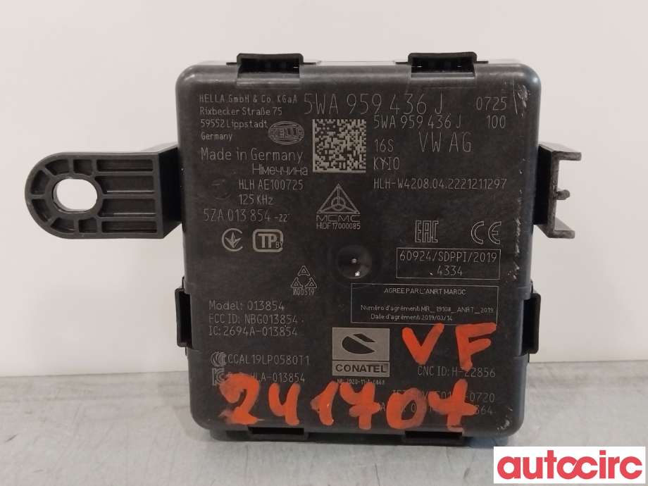 Styreenhet nøkkelfri/keyless til VW ID.4 2020-->>  (VOLKSWAGEN|5WA959436J)