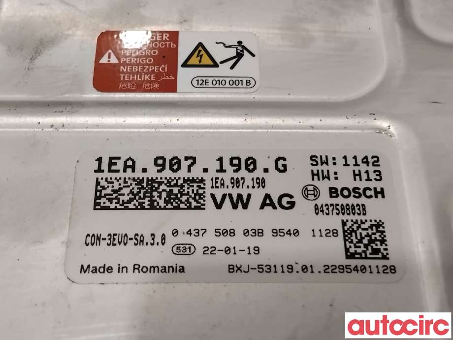 DCDC converter hybrid til Audi Q4 e-tron 2021-->> (AUDI|1EA907190G|043750803B)
