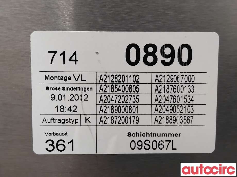 Ruteheis til Mercedes CLS 2011-2017 (C218) (C218) (MERCEDES|A2187200379||A2128201102)