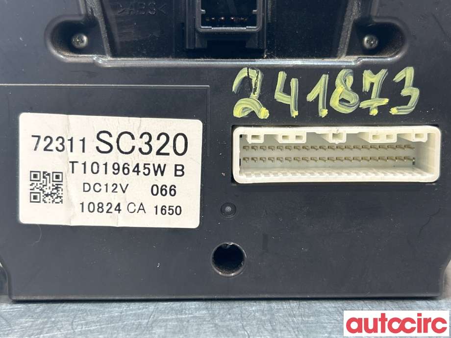 Varmeapparat betjening til Subaru Forester 2008-2013 (Type III)  (SUBARU|72311SC320)