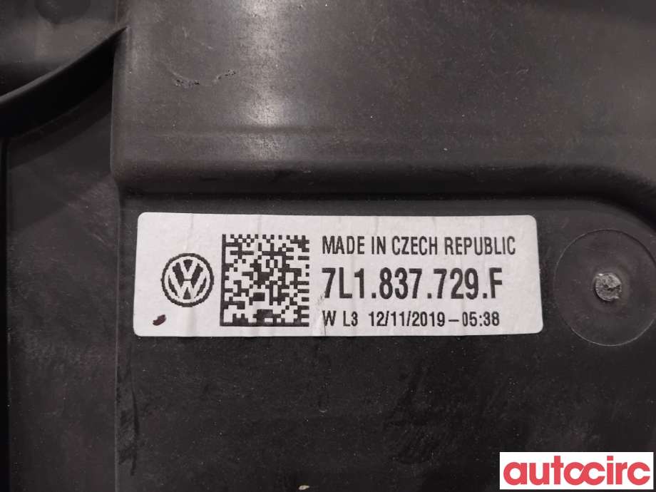 Ruteheis til VW Transporter / Caravelle 2019-->> (T6.1) (T6.1) (VOLKSWAGEN|7LA837753|7L1837729F|7LA837753A)