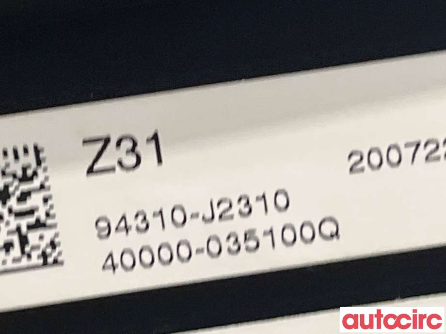 Multimedia display (MCU - Media Controller Unit) til Kia e-Soul 2019-->> (Type III)  (KIA|94310J2310)