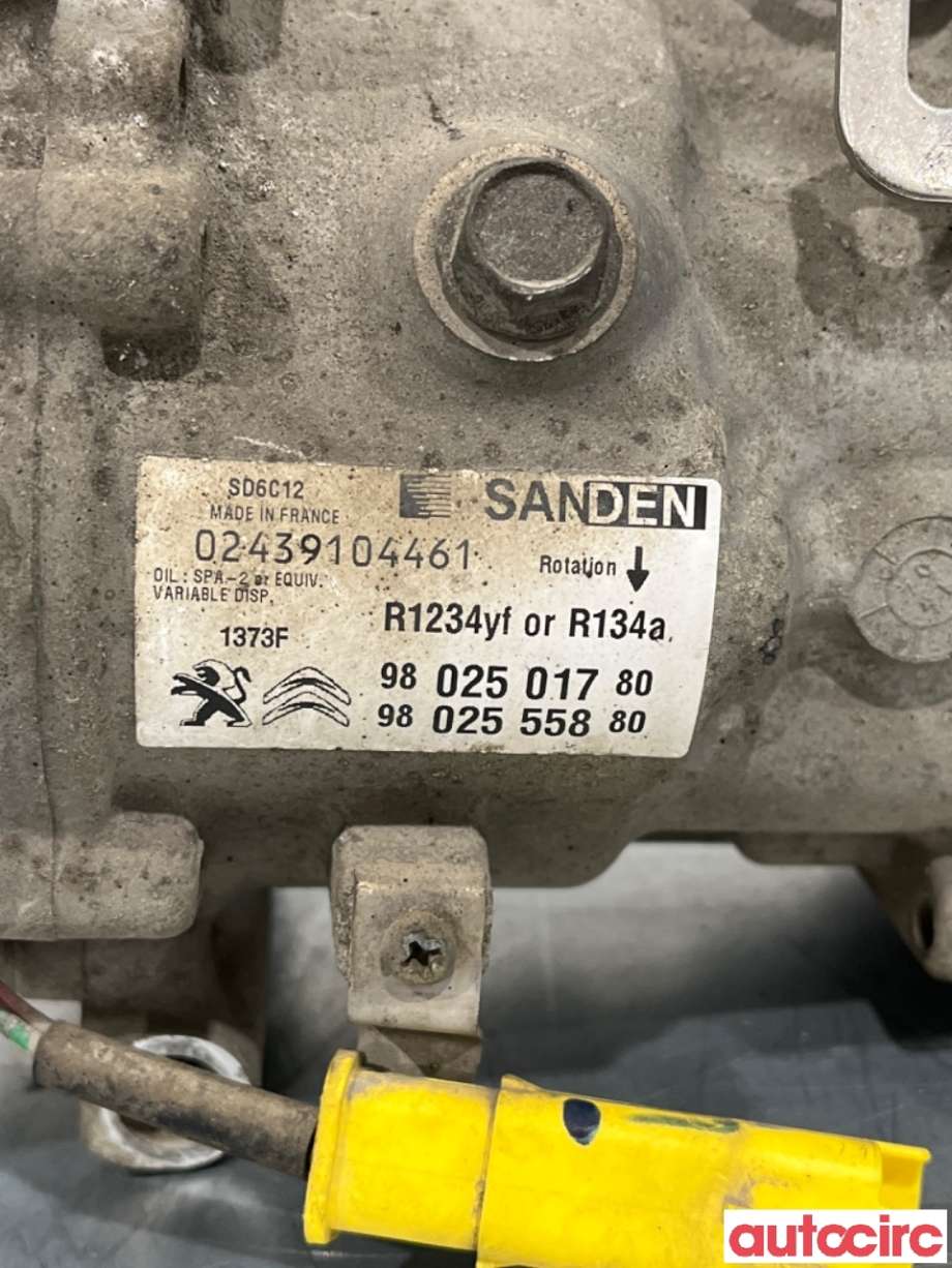 Aircondition kompressor til Citroën C4, Cactus 2014-2017 (Fase 1)  (CITROEN|9802501780|)