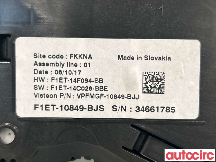 Instrumentpanel til Ford C-Max 2010-2015 (Type II, Fase 1)  (FORD|F1ET-10849-BJX|2303634|F1ET-10849-BJS)