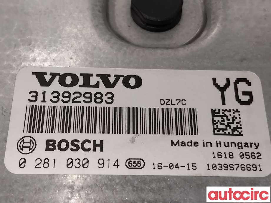 Styreenhet motor til Volvo V60/V60 CC 2013-2018 (Type I, Fase 2)  (VOLVO|36012608|0281030914|31392983)