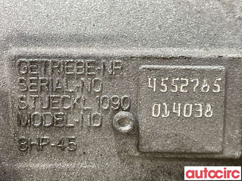 Girkasse automat til BMW 5-Serie 2010-2017 (F10/F11) (F10/F11) (BMW|24007642297|GA8HP45Z)