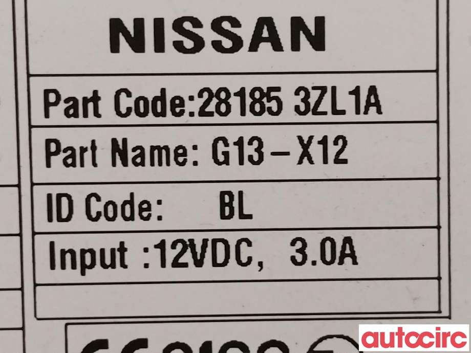 Bilstereo til Nissan Pulsar 2014-->> (NISSAN|281853ZL1A)