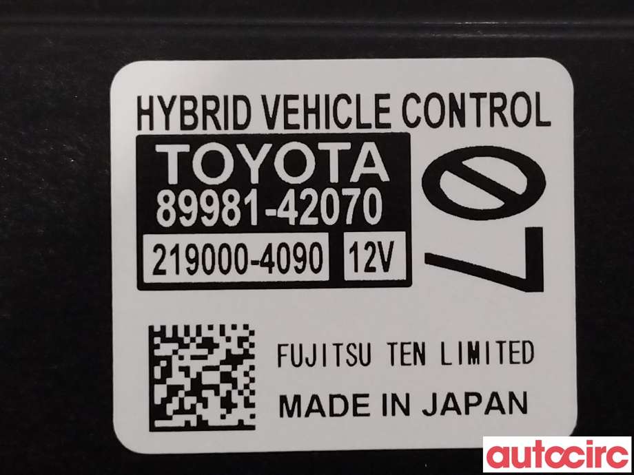 Styreenhet diverse til Toyota RAV4 2016-2019 (Type IV, Fase 2)  (TOYOTA|8998142070)