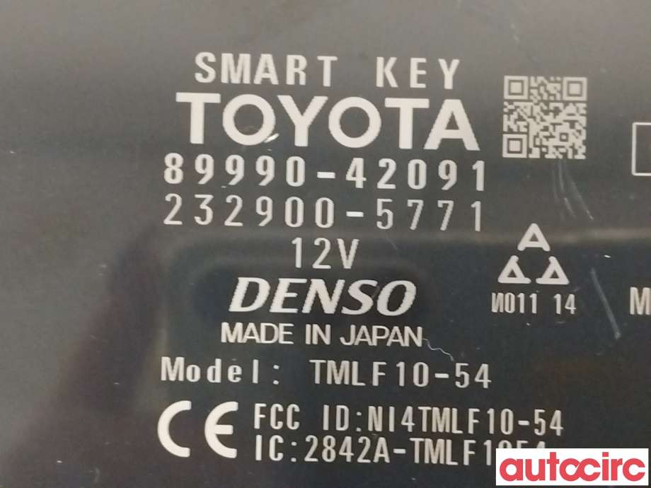 Styreenhet nøkkelfri/keyless til Toyota RAV4 2016-2019 (Type IV, Fase 2)  (TOYOTA|8999042091)