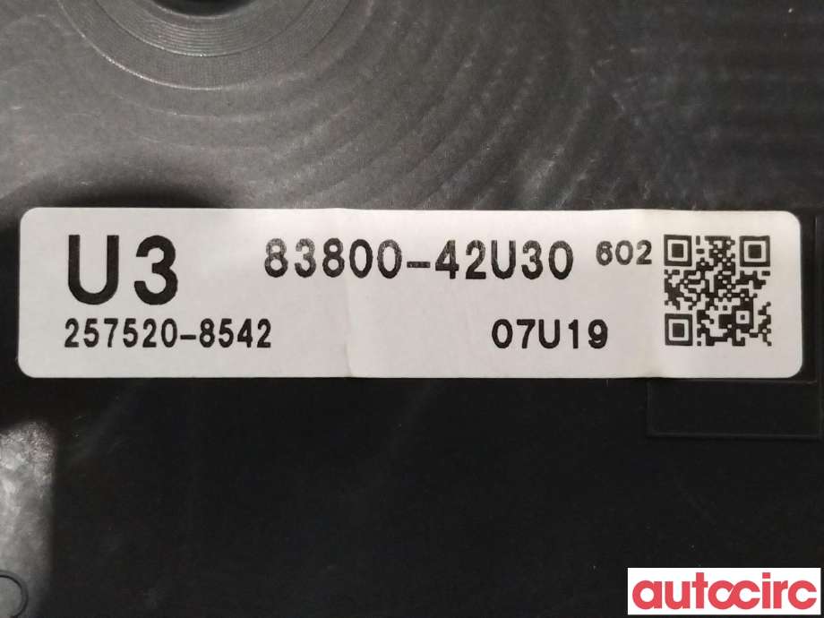 Instrumentpanel til Toyota RAV4 2016-2019 (Type IV, Fase 2)  (TOYOTA|8380042U30)