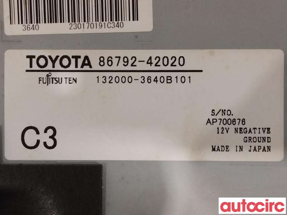 Styreenhet parkering til Toyota RAV4 2016-2019 (Type IV, Fase 2)  (TOYOTA|8679242021|8679242020)