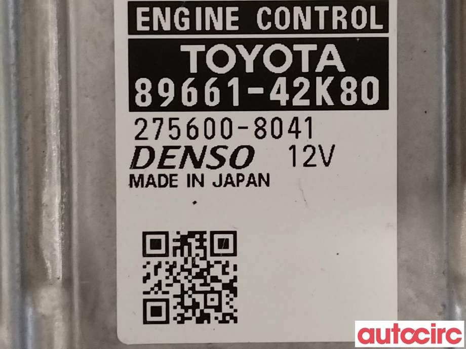 Styreenhet motor til Toyota RAV4 2016-2019 (Type IV, Fase 2)  (TOYOTA|8966142K80)