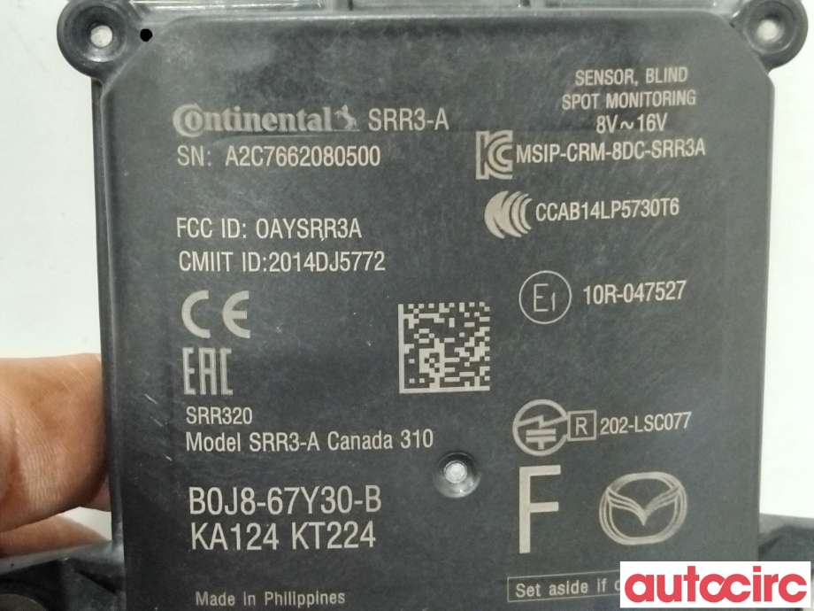 Sensor radar til Mazda CX-30 2020-->>  (MAZDA|BOJ8-67-Y30D|A2C7662080500|B0J8-67Y30-B)
